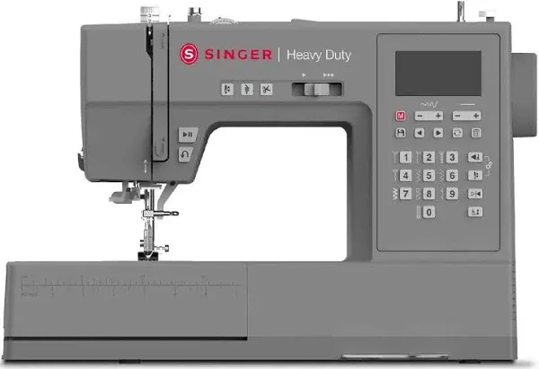 Singer Heavy Duty 6800C Sewing Machine with 586 Stitch Applications Gray