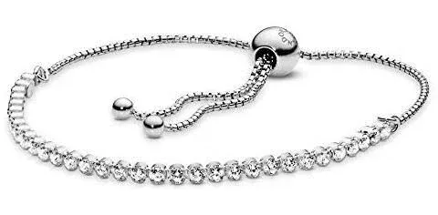 Pandora 599375c01 Sparkling Slider Tennis Bracelet