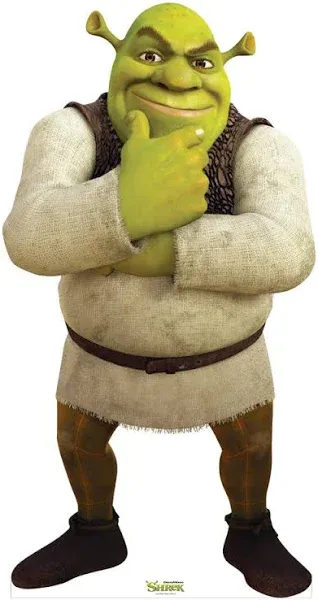 Shrek Cardboard Cutout Standee - Officially Licensed - 71 in x 37 in