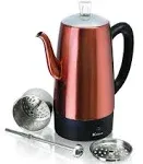 PER08 Electric Percolator Coffee Pot - 8 Cup Stainless Steel Coffee Pot Maker...