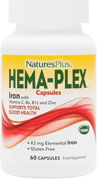 Nature's Plus Hema-Plex Iron Softgels