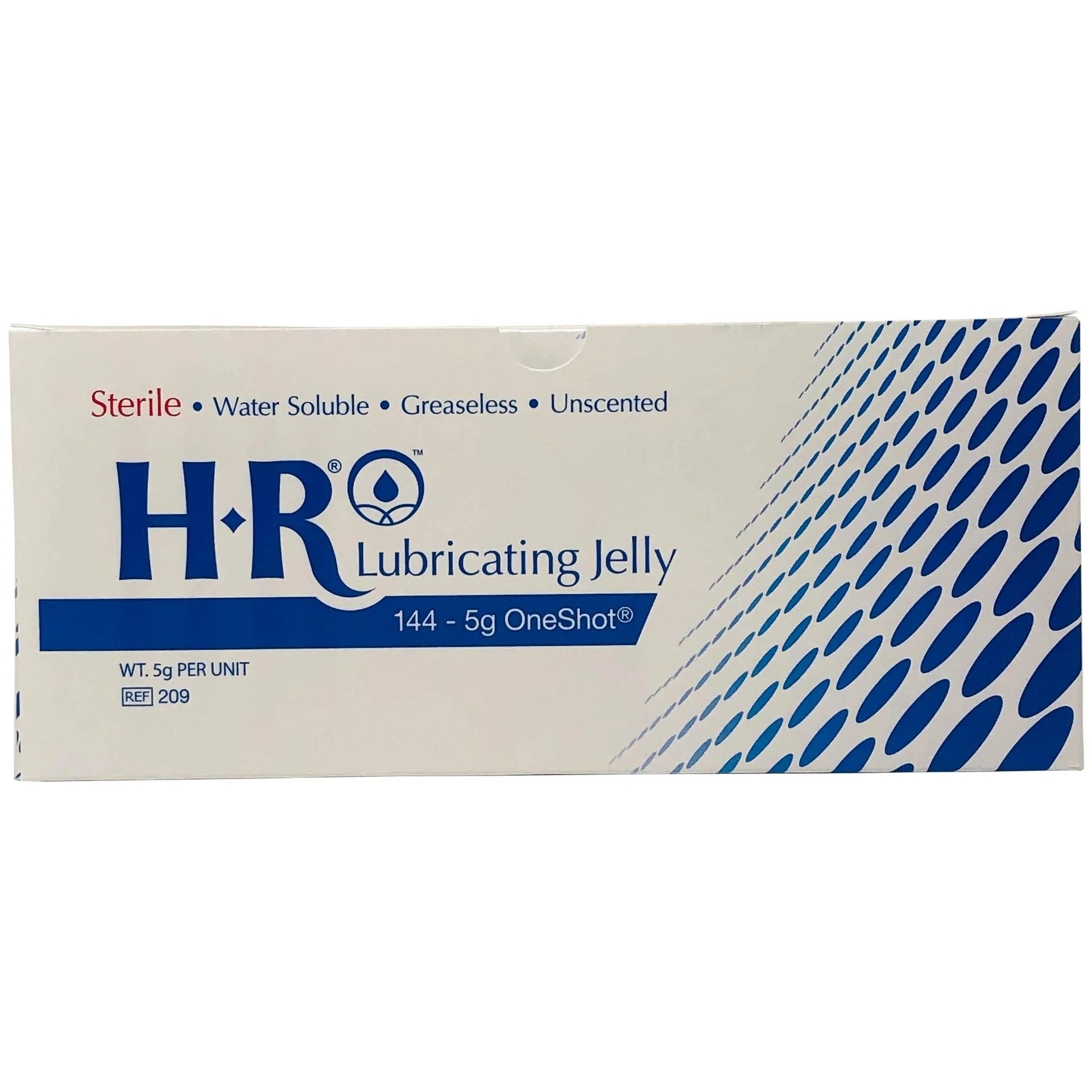 Lubricating Jelly HR One Shot 5 Gram Individual Packet Sterile