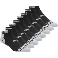 Puma Men's 8 Pack Low Cut Socks, Black Combo, 10-13