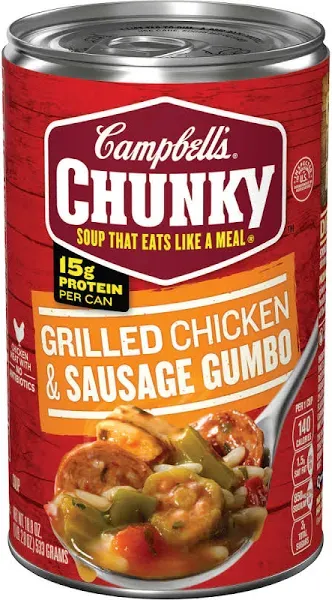 Campbell's Chunky Chicken & Sausage Gumbo Soup (18.8 oz)