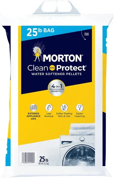 Morton Clean Protect Water Softener Salt Pellets