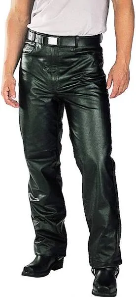 Xelement Men's Classic Fitted Leather Pants