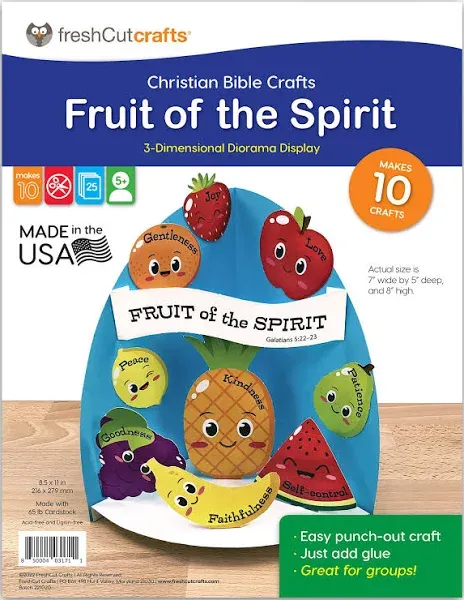 FreshCut Crafts Fruit of The Spirit Bible Craft Kit