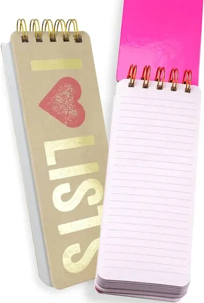 Eccolo Spiral Kraft Memo List Pad - I Love Lists