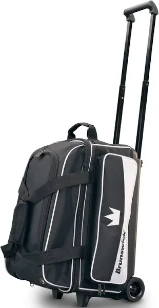 Brunswick Zone Double Roller Bowling Bag - Black