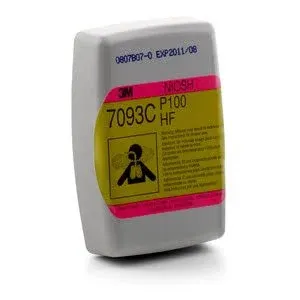 3M 7093CB Hydrogen Fluoride Cartridge/Filter P100 144 PK