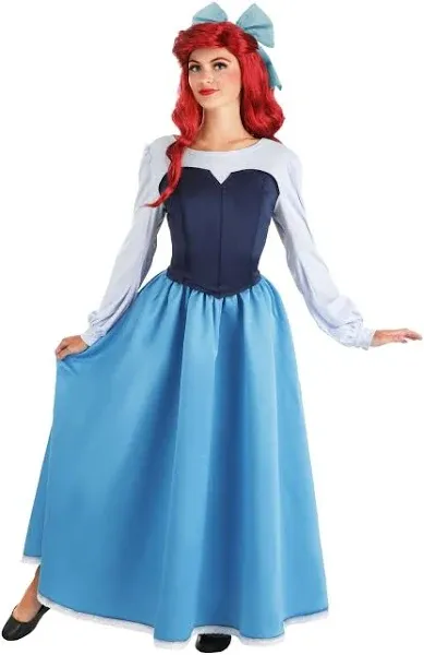 Disney The Little Mermaid Ariel Blue Dress Costume for Women | Adult Disney Princess Dress Cosplay Outfit