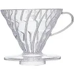 Hario V60 Plastic Coffee Dripper, 02, Clear