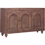 Maven Lane Handmade Heritage Wooden Sideboard in Brown Distressed Finish (Used)