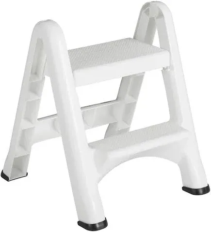 Rubbermaid Commercial Products FG420903 Two-Step-Folding Stepstool (300-Pound Load Capacity, 22-7/8-Inches x 21" Depth x 18-7/8-Inches)