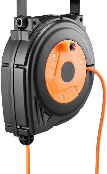 VEVOR Retractable Extension Cord Reel 30 FT 16AWG/3C SJTOW Power Cord ETL Listed