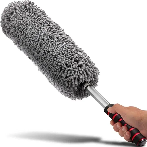 Relentless Drive Microfiber Car Duster Long Handle Includes Carrying Case