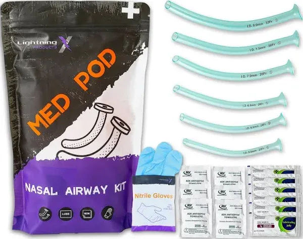 Lightning X Deluxe Nasopharyngeal Airway Kit