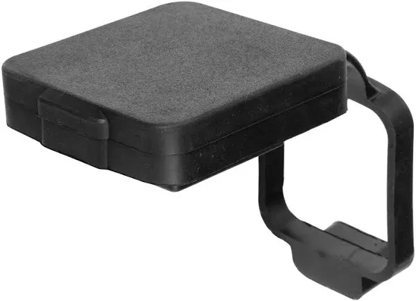 Curt 21728 2&#034; Receiver Rubber Trailer Hitch Cover With 4-Way Flat Wiring Holder