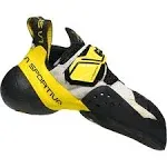 La Sportiva Men&s Solution Climbing Shoe - 37 - White / Yellow