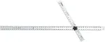 Johnson Level & Tool ADS48 Adjust-A-Square Heavy Duty Aluminum Adjustable T-Square, 48", Silver, 1 Square