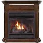 Duluth Forge Dual Fuel Ventless Fireplace - 32,000 BTU, Remote Control, Nutmeg Finish