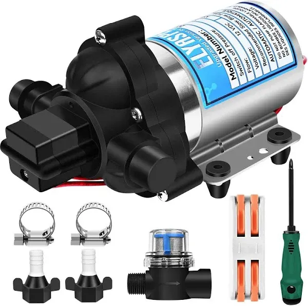 2088-554-144 Fresh Water Pump 12V 3.5Gallons Per Minute 45Psi 1/2MNPT Connection