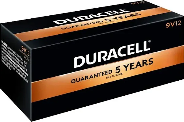 Duracell Coppertop Alkaline 9V Batteries