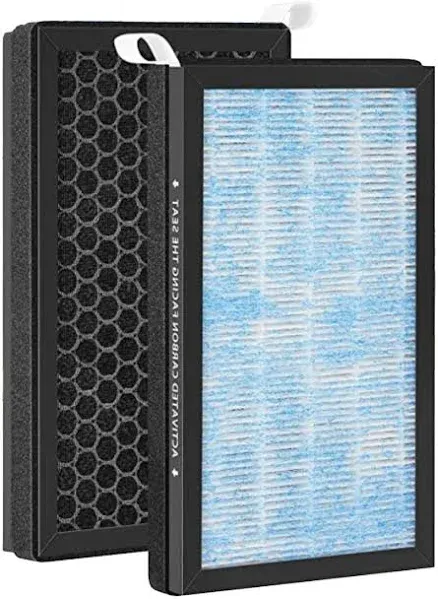 Nispira 3-in-1 Cabin Intake HEPA Air Filter Replacement Activated Carbon For Tesla Model 3 / Model Y 2016-2022. Part 1107681-00-A. Size 9.4" x 5.4" x 1.25". Pack of 4