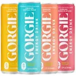 Gorgie Bestsellers Variety, Sugar-Free Natural Energy Drink Sparkling, Healthy Energy Drinks - Green Tea, Biotin, B Vitamins -150mg Caffeine, Vegan,