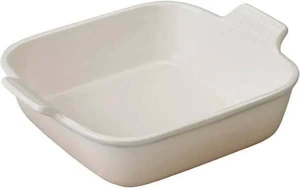 Le Creuset Stoneware Heritage Square Dish, 3 qt. (9"), White