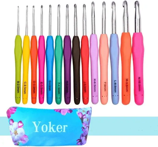 Ergonomic Crochet Hooks Set