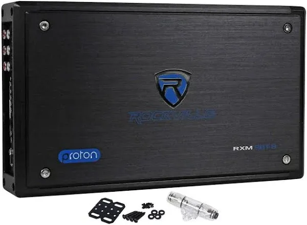 Rockville RXM8BTB 8 Channel 1500 Watt Marine/Boat Amplifier Amp Bluetooth