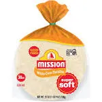 Mission Tortillas, White Corn, Super Soft, Low Fat - 30 tortillas, 25 oz