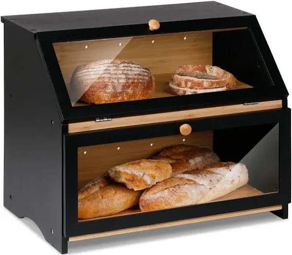 HOMEKOKO Double Layer Large Bread Box