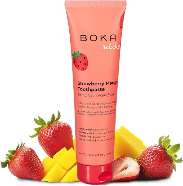 Boka Fluoride Free Toothpaste Nano Hydroxyapatite, Remineralizing, Sensitive Teeth, Whitening Dentist Recommended for