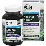 Gaia Herbs, Adrenal Health, Nightly Restore, 60 Vegan Liquid Phyto-Caps