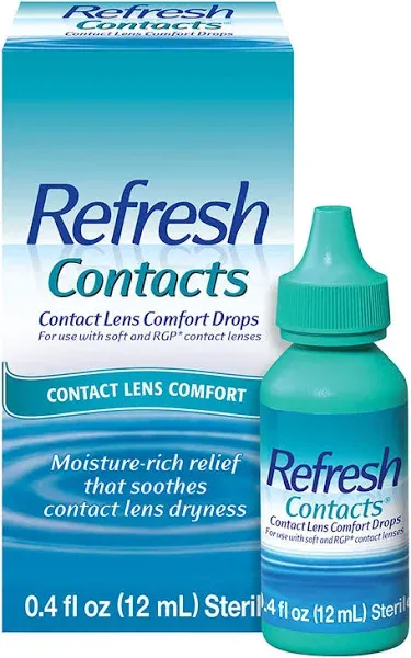 Refresh Contact Lens Comfort Moisture Drops  12 ml By Refresh