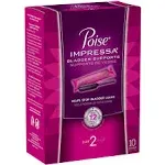 Poise Impressa Bladder Supports, Size 2 - 10 count