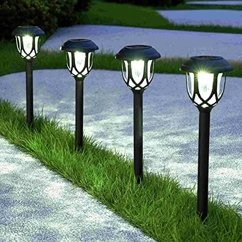 10 Pack Solar Lights Outdoor Decorative, Solar Pathway Lights Outdoor, Solar ...