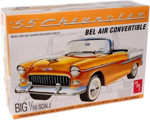 AMT 1/16 1955 Chevy Bel Air Convertible AMT1134 Plastics Cars/Trucks Other