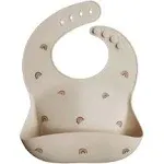 Mushie - Silicone Baby Bib - Rainbows