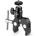 SmallRig Super Clamp with Ballhead Mount For Camera Monitor, LED Light - 1124