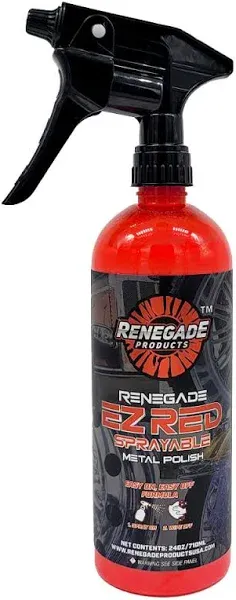 Renegade Products USA EZ Red Sprayable Metal Polish Chrome Cleaner & Polish