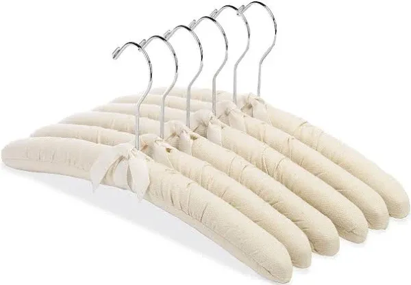 Whitmor Paddeed Hangers, Length: 16" Width: 15" Height: 2", As Shown in The Picture, 6 Count