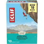 Clif Bar Cool Mint Chocolate with Caffeine Energy Bars 10 Count