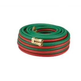 Dynamic Power 1/4" x 50' Twin Welding Hose - Meets RMA/CGA standards for Grade R, Type D (50')