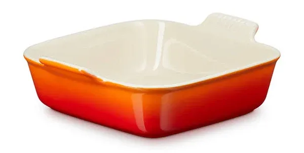 Le Creuset 3 qt Heritage Square Dish - White