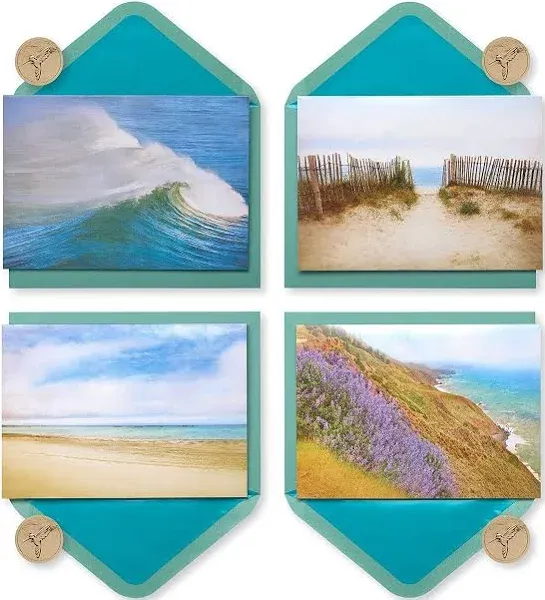 PAPYRUS By The Sea Blank Cards with Keepsake Box