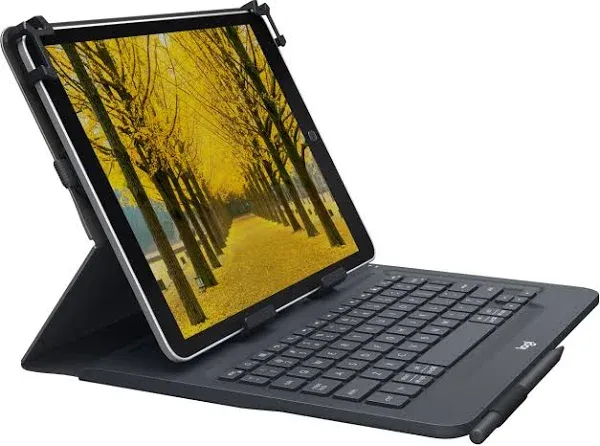 Logitech Universal Folio Keyboard Case for iOS/Android/Wi<wbr/>ndows Tablets 9-10&#034; NEW