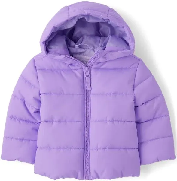 The Children's Place Baby Toddler Girls Hooded Puffer Jacket